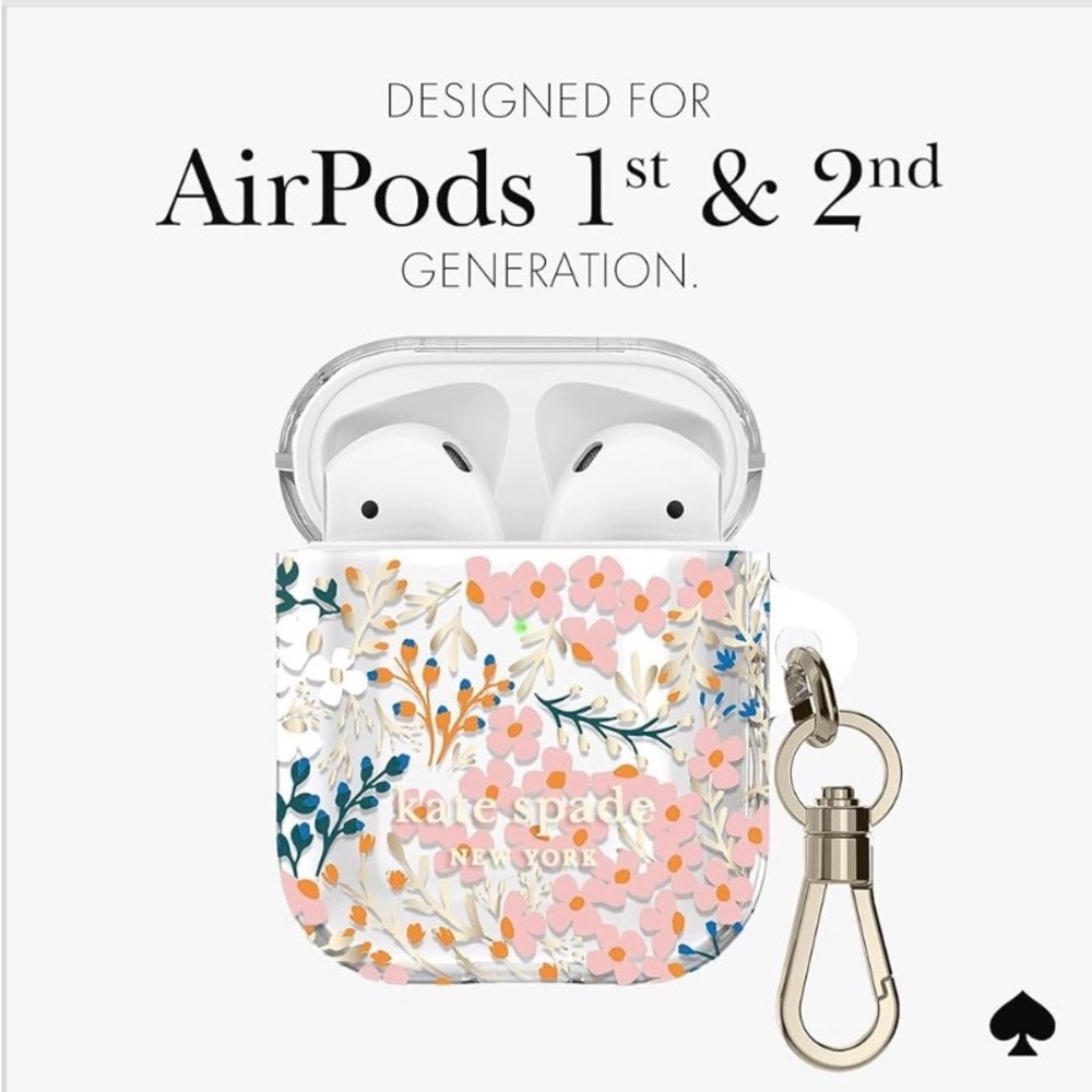 Kate Spade New York AirPods Protective Case with Keychain Ring